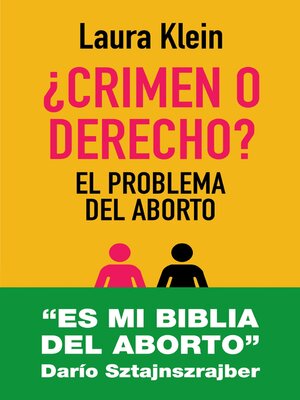 cover image of ¿Crimen o derecho?